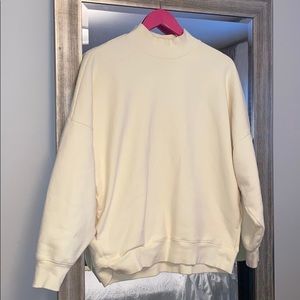 TNA oversized funnel neck sweater with pockets